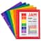 JAM Paper 9.5" x 11.5" Assorted Primary Colors Plastic 2 Pocket School POP Folders, 6ct.